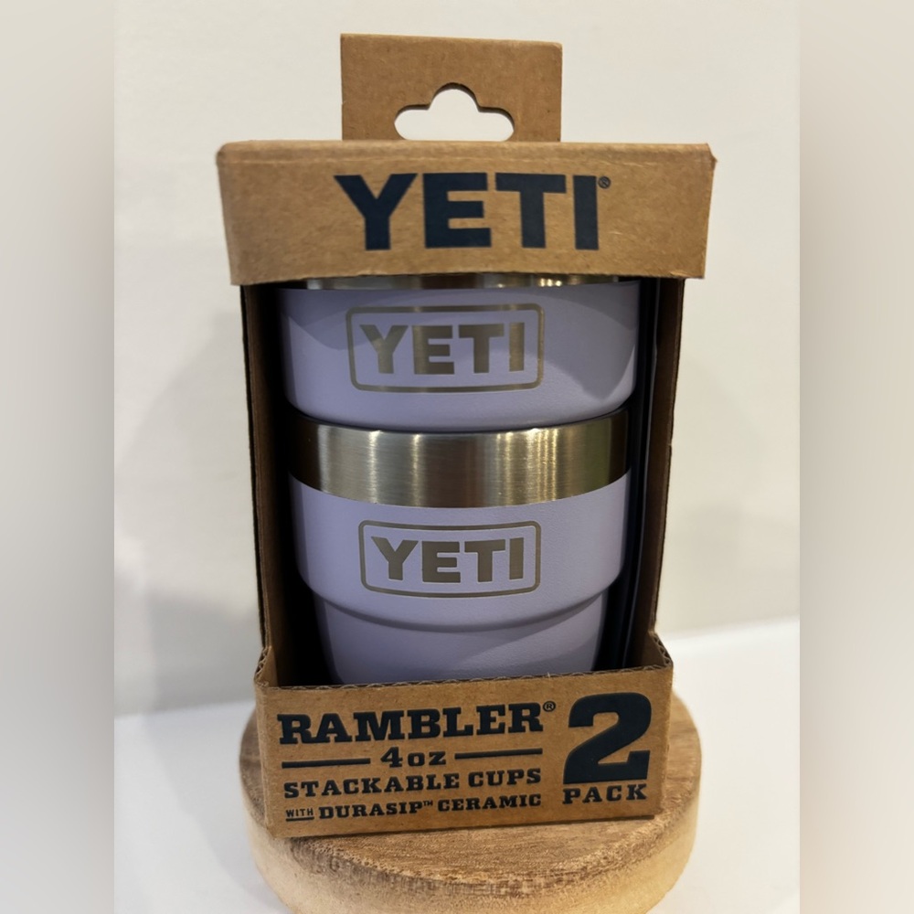 NIB YETI Rambler 4 oz Stackable Cups in Cosmic Lilac color - Picture 8 of 8